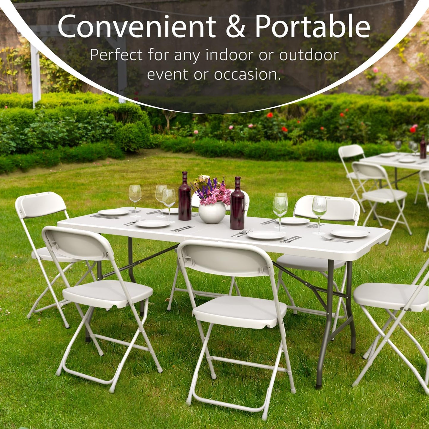6ft folding table rental dimensions and seating capacity