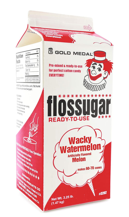 Watermelon Cotton Candy Floss Sugar – 3.25 lb Carton
